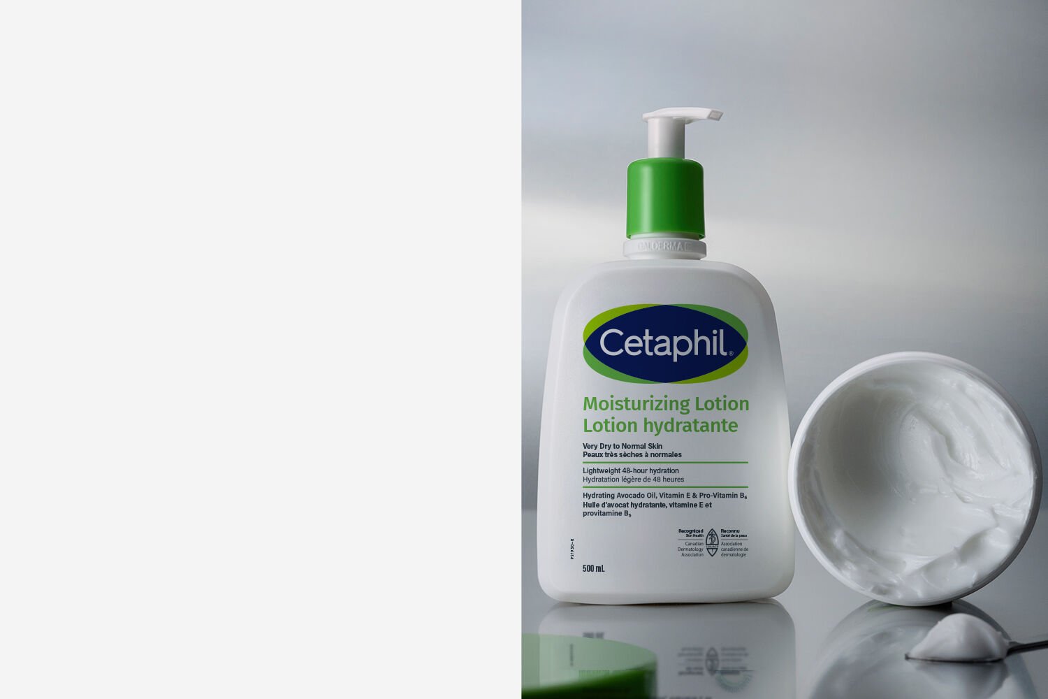 cetaphil moisturizers on bathroom counter