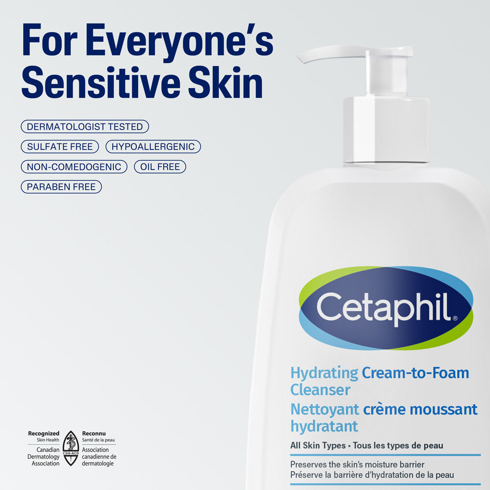 Cetaphil Hydrating Cream-to-Foam Cleanser