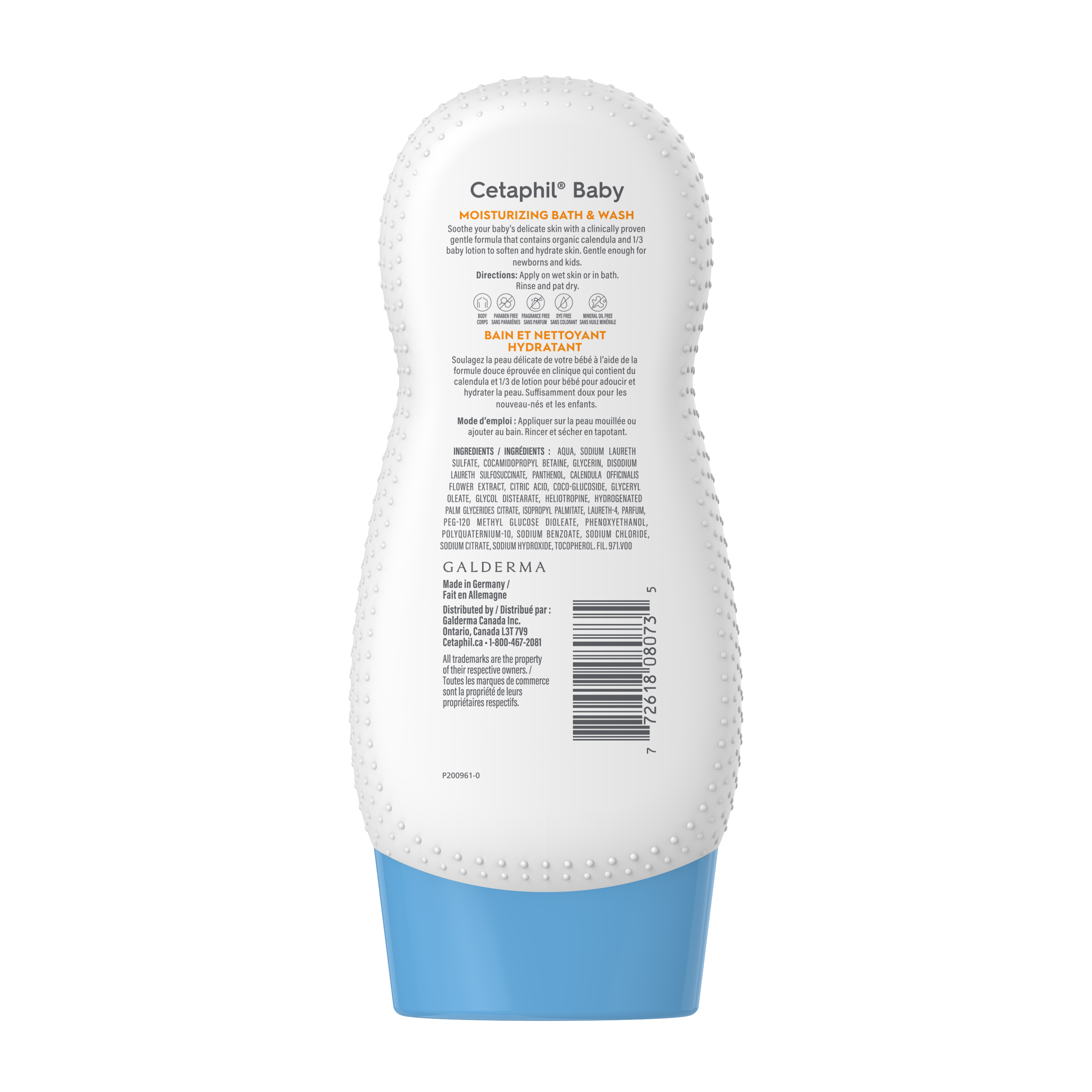 Bain et nettoyant hydratant Baby