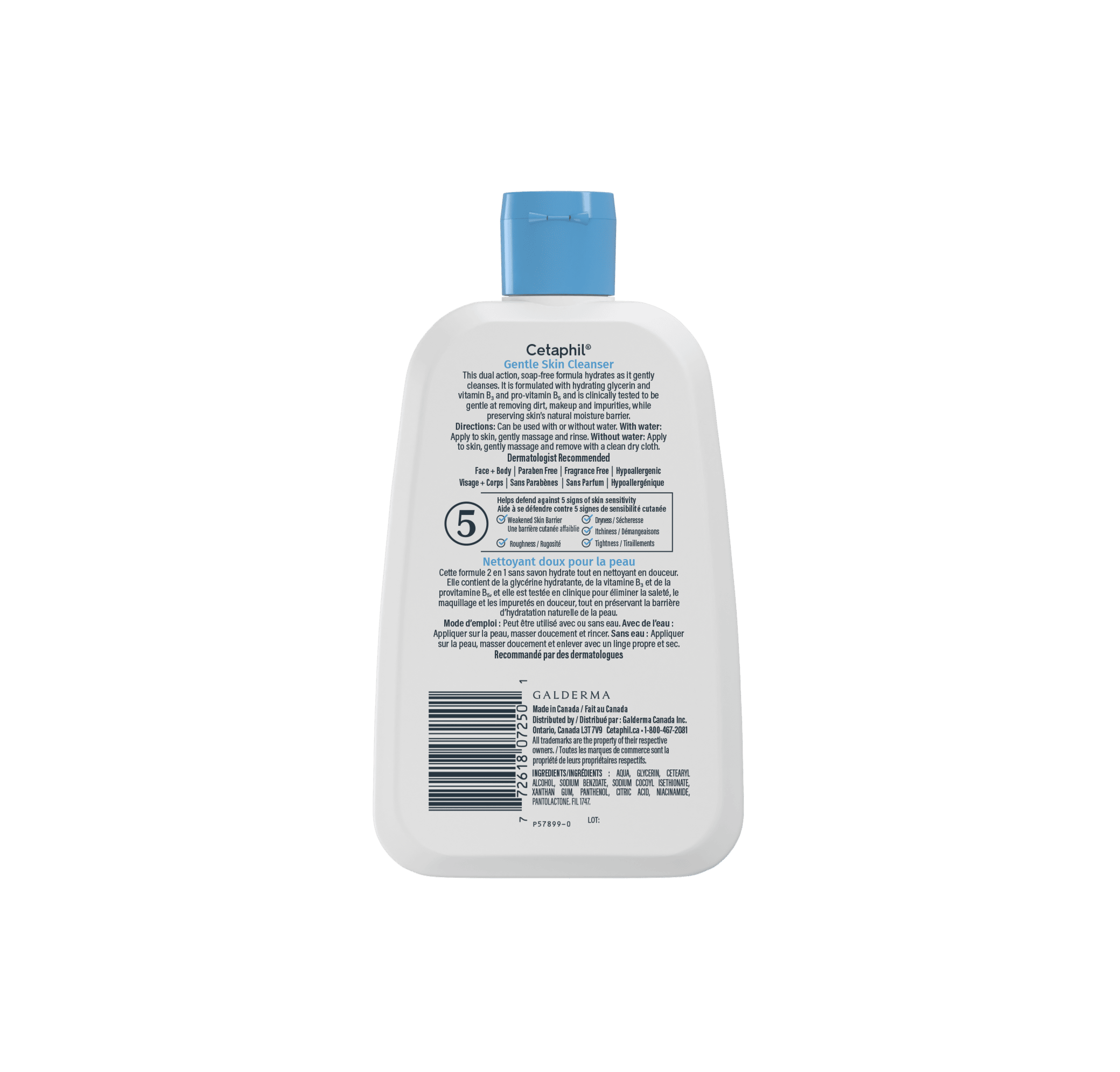 Nettoyant doux pour la peau