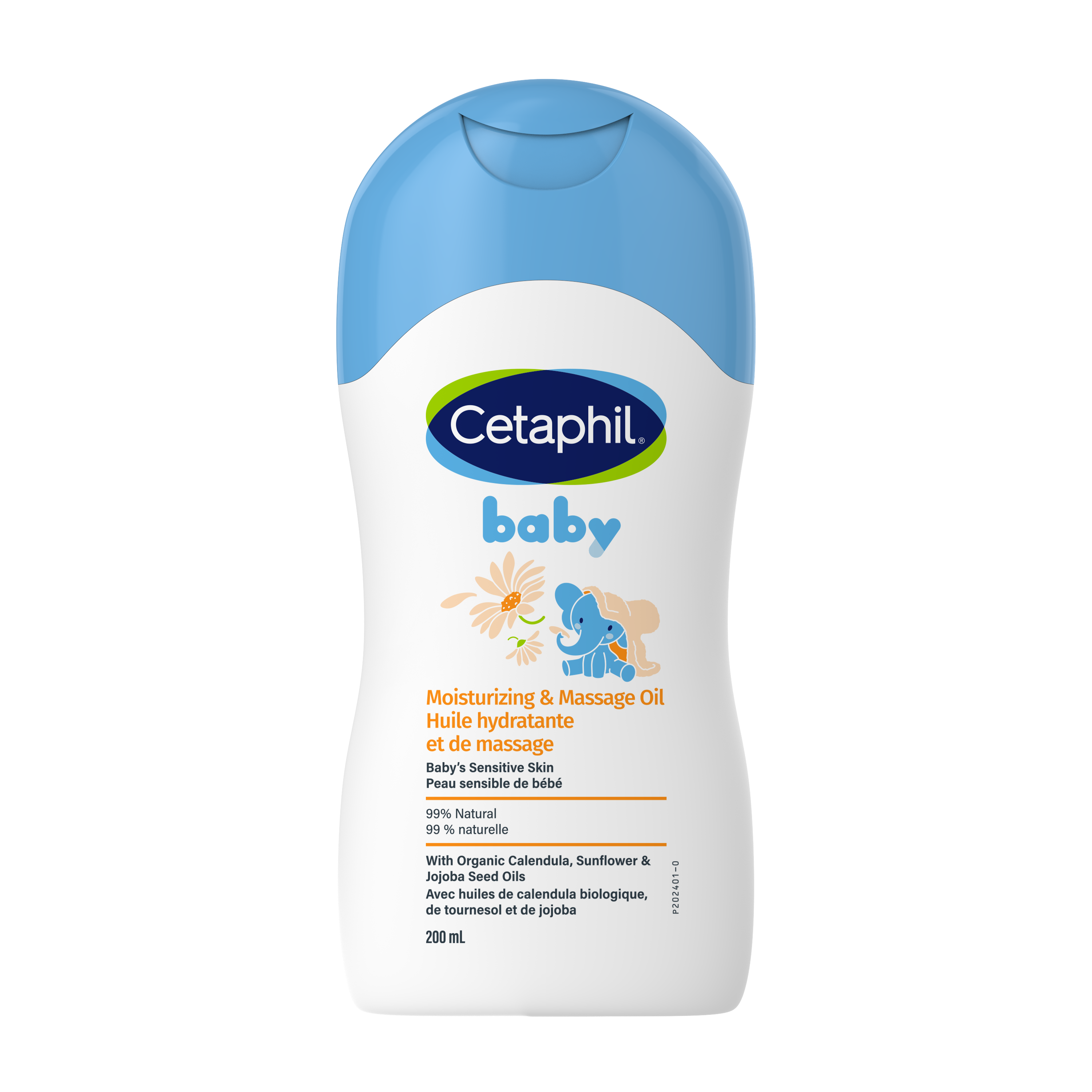Huile de massage et hydratante Cetaphil Baby
