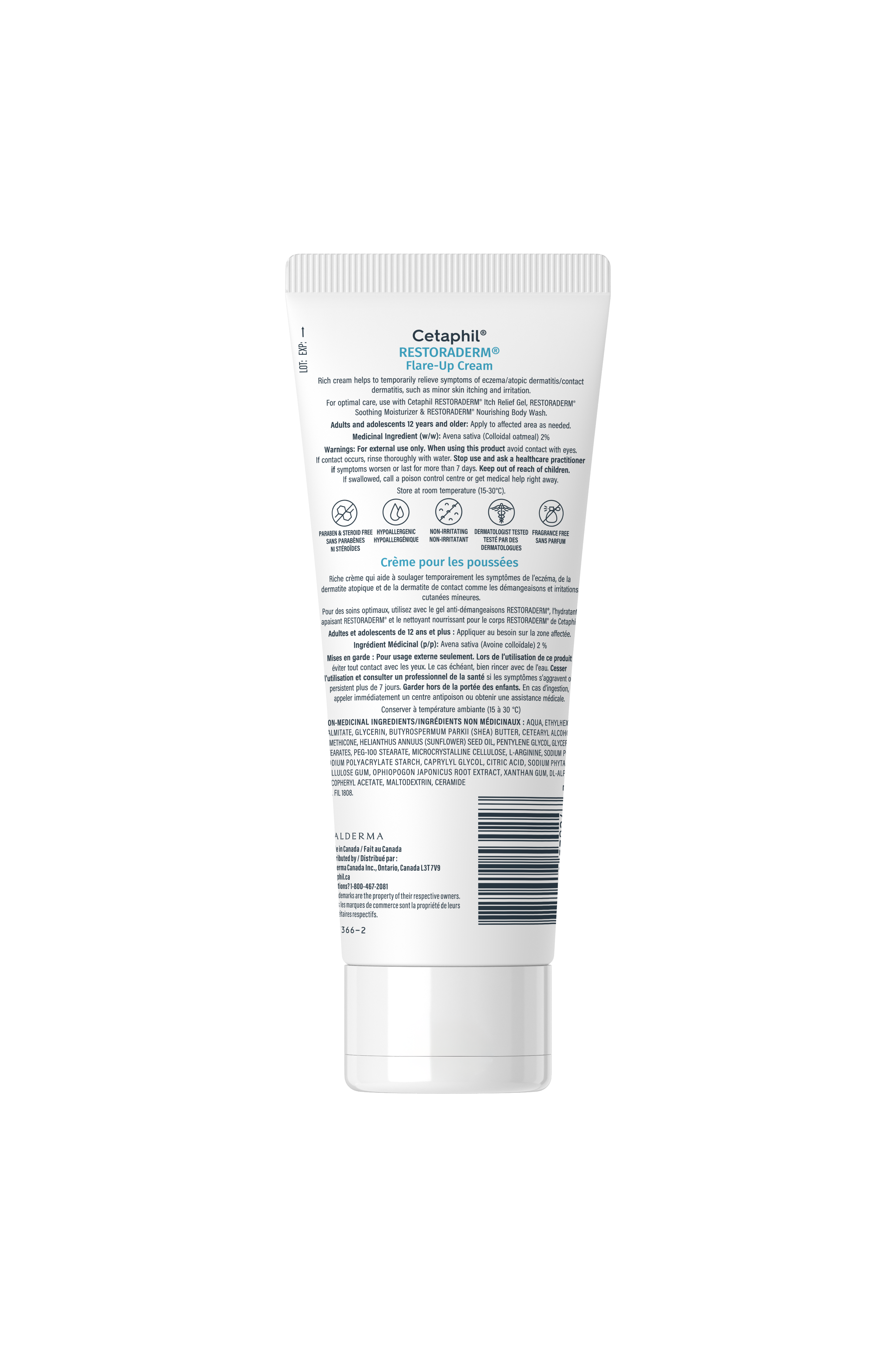 Cr&egrave;me apaisante contre les pouss&eacute;es d&rsquo;ecz&eacute;ma Restoraderm&reg;