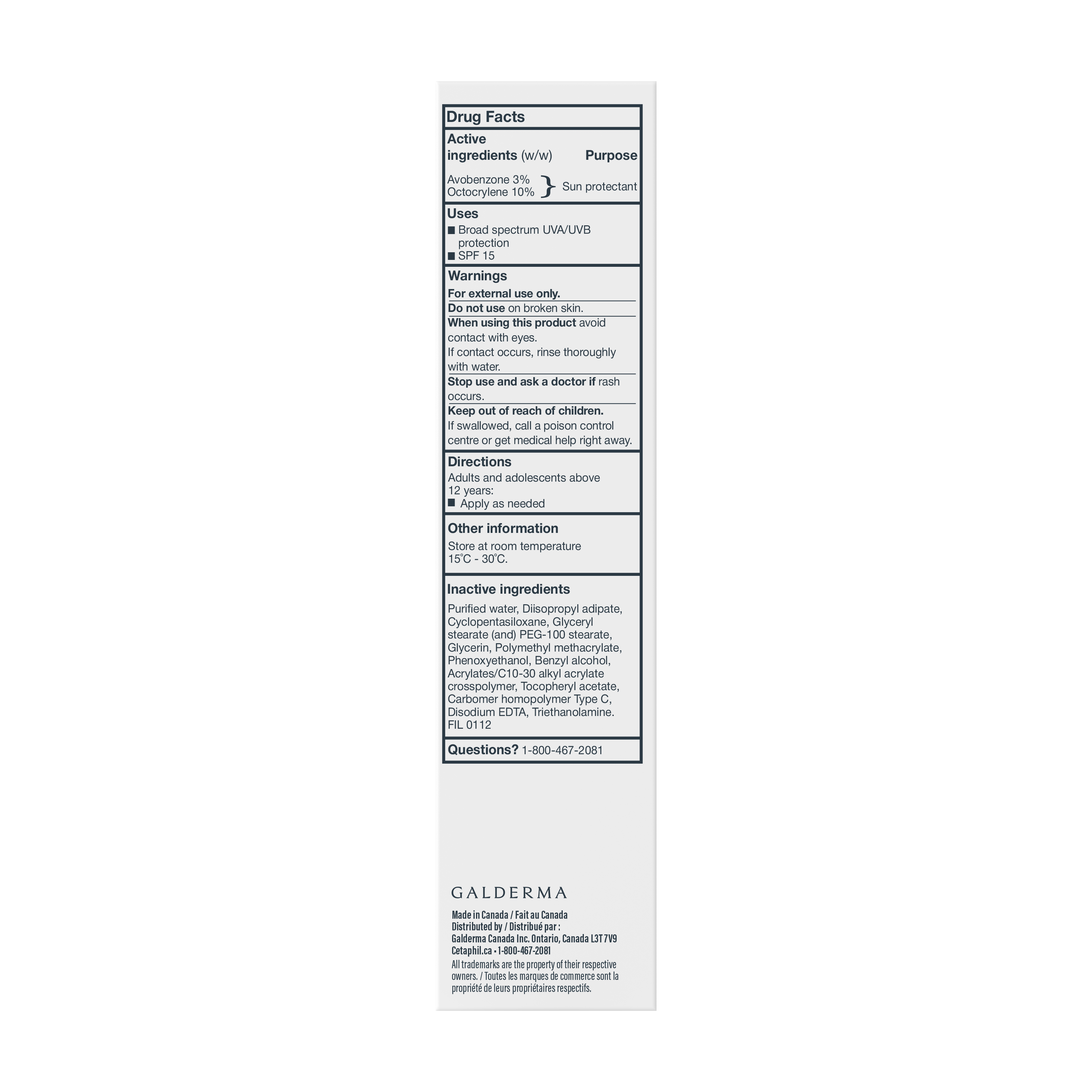Hydratant facial quotidien FPS&nbsp;15