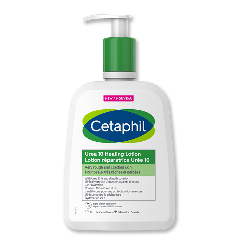 Urea 10 Healing Lotion for Rough, Cracked Skin Cetaphil Canada