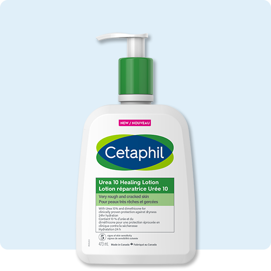 Urea 10 Healing Lotion for Rough, Cracked Skin Cetaphil Canada